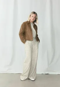 Верхняя часть раковины с пуговицами Next, Brown Ecru Gingham