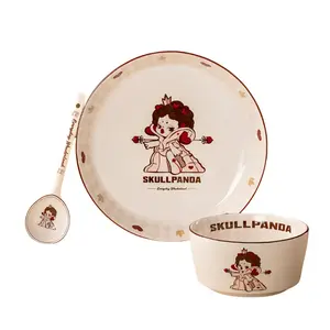 SKULLPANDA Ceramic Bowl And Plate Trend Based Products POP MART