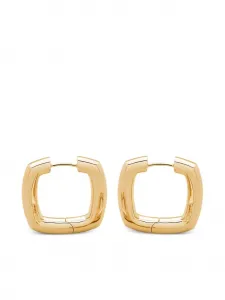 Квадратные серьги-кольца Tom Wood, желтый
