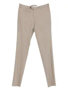 Брюки со складками Incotex, коричневый