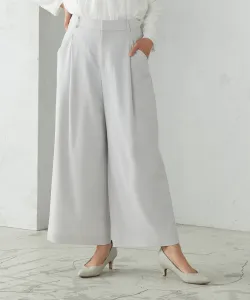 Широкие брюки из полиэстеровой саржи, пригодные для стирки Comme Ca Ism, цвет Gray