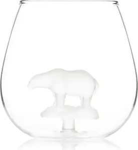 Бокал Белый медведь - стакан с изображением белого медведя на льдине. Bar Bespoke