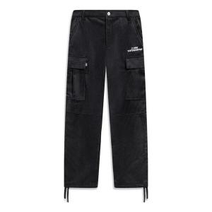 Штаны для скейтбординга с графическим принтом crago брюки Li-Ning, черный