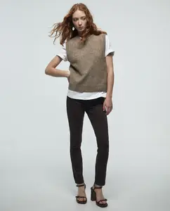 Джинсы с высокой посадкой Sfera, коричневый