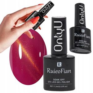 ТЕПЛЫЙ МАЛИНОВЫЙ ГИБРИДНЫЙ ЛАК ДЛЯ НОГТЕЙ С ГЛЯНЦЕВЫМ УФ-ПОЛИРОВКОЙ OnlyU/L160