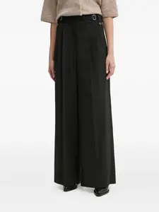 Плиссированные брюки с поясом By Malene Birger, черный