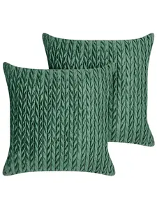 Декоративная подушка Beliani 2er Set Deko ECLIPTA, зеленый