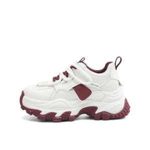 BOERDIQI Высокие легкие дышащие массивные кроссовки женские бело-голубые, цвет White Blue