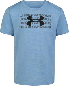 Under Armour Lets Go футболка с коротким рукавом для мальчиков, мягкая футболка с круглым вырезом, Horizon Blue Twist Tech