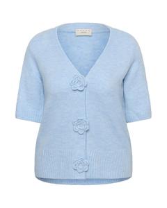 KAFFE CURVE Кардиган 'KCrosa' в крапчатом синем цвете