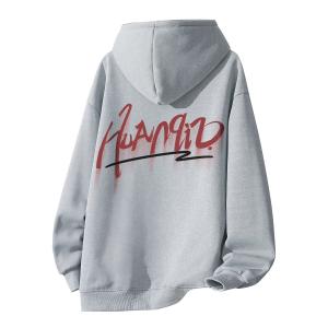 Толстовка Unisex Hooded Moderate Heavyweight HUANQIU, светло-серый