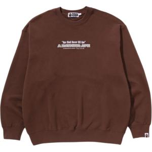 Свитшот мужской A BATHING APE, коричневый