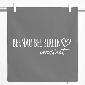 Декоративная наволочка Huuraa Бернау под Берлином в подарок, 40x40 см, стальной серый хлопок, украшение Бернау под Берлином Hellweg Druckerei