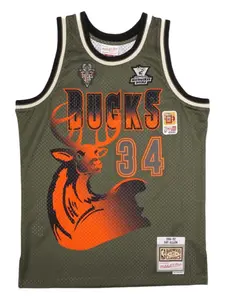 Топ Flight Swingman NBA Milwaukee Bucks 1996-97 Ray Allen Mitchell & Ness, зеленый