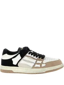 Потертые кожаные кроссовки Skel AMIRI, нейтральный