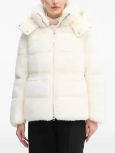 Куртка Cassidy с капюшоном и панельным дизайном Mackage, бежевый