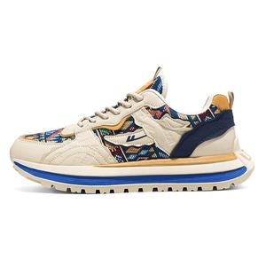 WARRIOR Стойкие к истиранию легкие низкие повседневные туфли для мужчин с эффектом увеличения роста - бежевый/синий/желтый, цвет Beige/Blue/Yellow