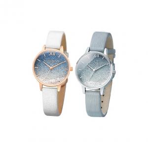 OLIVIA·BURTON Часы Ocean Series Wrist Watch Quartz Movement Leather Watch Bands Blue Dial Women's Watch OB16US26+OB16US27