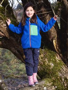 Детская куртка Borg Fleece с капюшоном Muddy Puddles, Blue