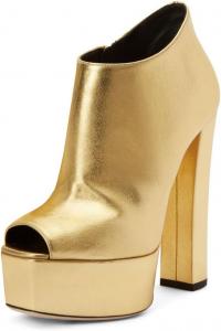 Женские ботильоны с открытым носком на платформе, боковые молнии, высокий каблук-блок, повседневная обувь для работы, размеры 4-16 США Wo wagas, Gold