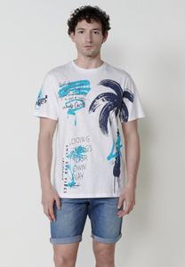 Футболка с принтом DE MANGA CORTA Koroshi, темно-синий