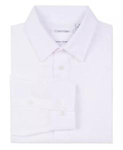 Рубашка Big Boys Husky Solid Stretch Poplin Calvin Klein, белый