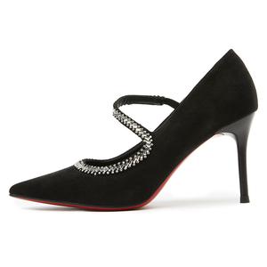 POOQ Тонкие туфли на шпильке 8,5 см женские черные