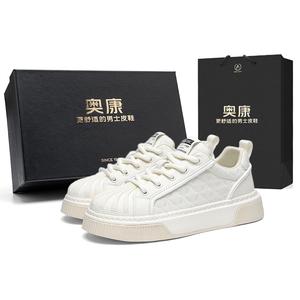 AOKANG Air Force One Series нескользящие устойчивые к истиранию низкие скейтерские кроссовки мужские коробка - экрю коробка, цвет Ecru Box