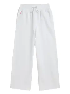 Спортивные брюки с вышитым логотипом Polo Ralph Lauren Kids, белый