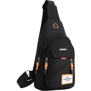WARRIOR Нейлоновая слинг-сумка унисекс Black
