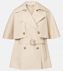 Укороченный габардиновый тренчкот Sigfrid Max Mara, Naturale
