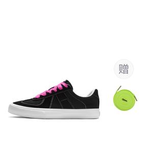 Непарные скейтерские кроссовки унисекс low top MINISO, белый/черный/фиолетовый