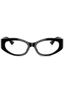 Очки в оправе 'кошачий глаз' Versace Eyewear, черный