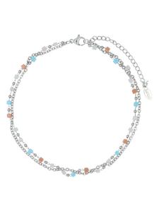 Adeliás Женский кулон из нержавеющей стали с жемчужиной, серебристый