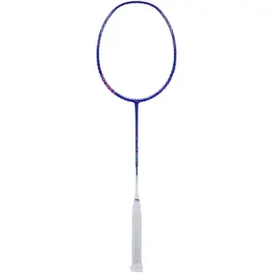 LiNing Thunder 20 Полностью карбоновая бадминтонная ракетка 3U атакующего типа с утяжеленной головкой, жестким стержнем унисекс сине-белая