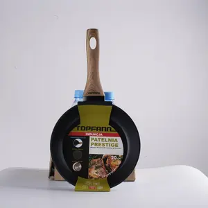 Сковорода Topfann 20 см, черная | Индукционная сковорода | Сковорода с антипригарным покрытием | Сковорода с покрытием TOPFANN