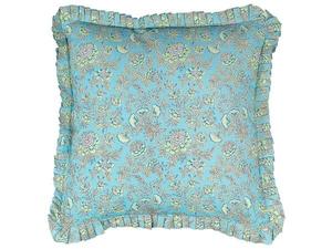Декоративная подушка Beliani AMOENA, 45x45x45 см цвет blau/braun/türkis/weiß