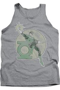 DC Comics Ретро Фонарь Железный На Взрослых Майка Gildan, цвет athletic heather