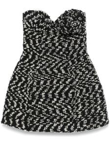 Giuseppe Di Morabito платье мини с цветочной аппликацией, черный