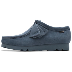 Clarks Ботинки Wallabee на щиколотку, унисекс, сине-серый