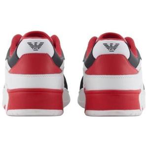 EA7 Кроссовки для скейтбординга низкие унисекс белые черные красные EMPORIO ARMANI