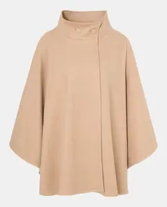 Накидка с воротником на пуговицах Banarassi, бежевый