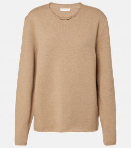 Женский топ из хлопка и кашемира Jhaio The Row, Beige Melange