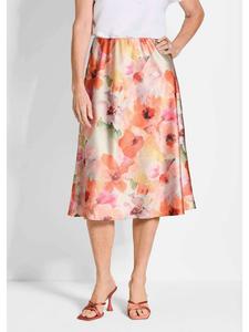 Юбка до колена GOLDNER, цвет pfirsich/gemustert