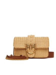 Женская сумка Love One Mini Slouchy Fl PE 25 PLTT 104340 A2CF Pinko, бежевый