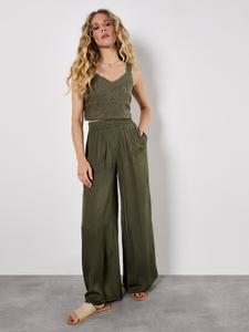 Широкие брюки Apricot, хаки