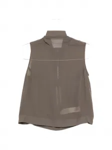 Жилет на молнии Rick Owens, серый