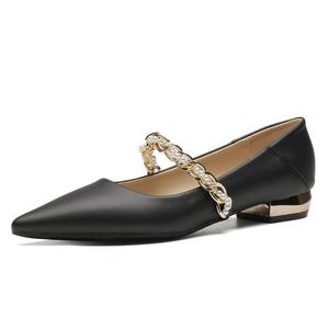 TATAYA Женские туфли Мэри Джейн на массивном каблуке черные, цвет Black