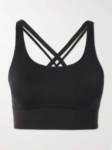 Спортивный бюстгальтер Energy Longline Recycled-Luxtreme Lululemon, черный