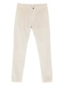 Вельветовые брюки с кулиской Eleventy, нейтральный